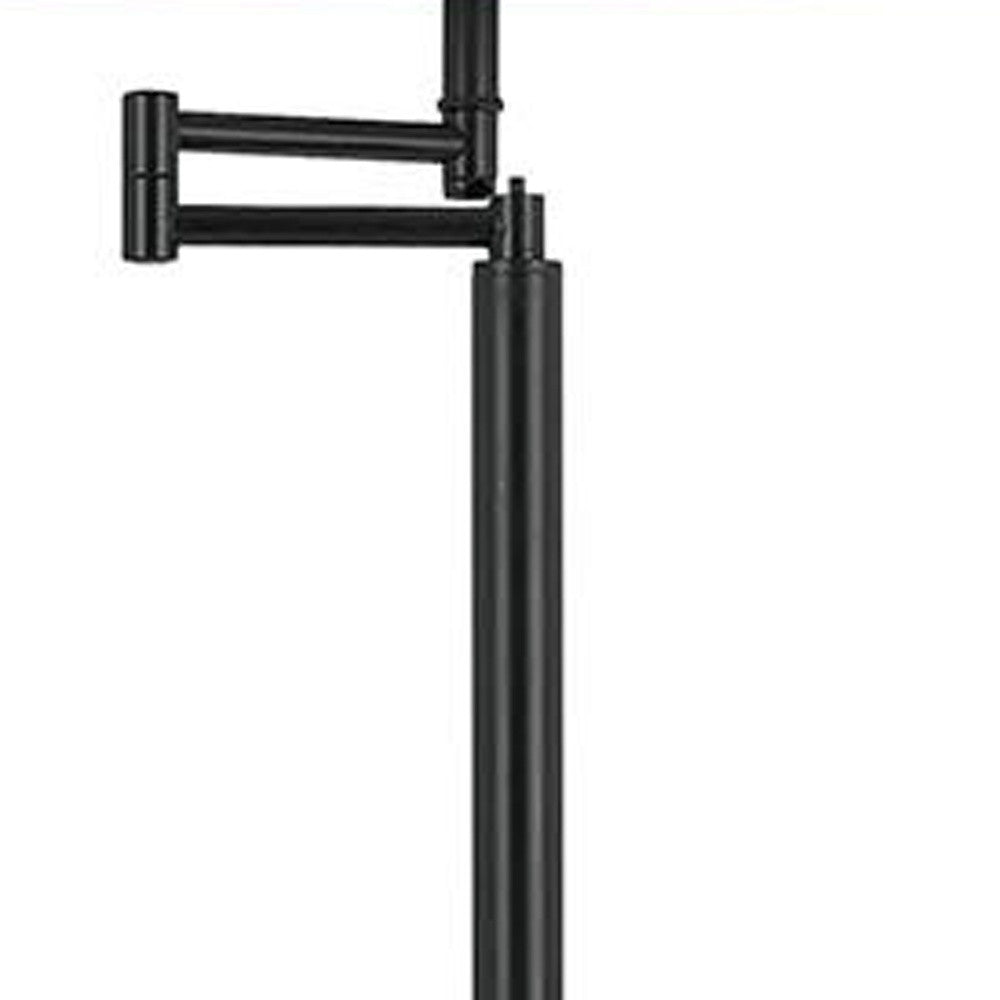 Bronze Swing Arm Floor Lamp w/ Shade
