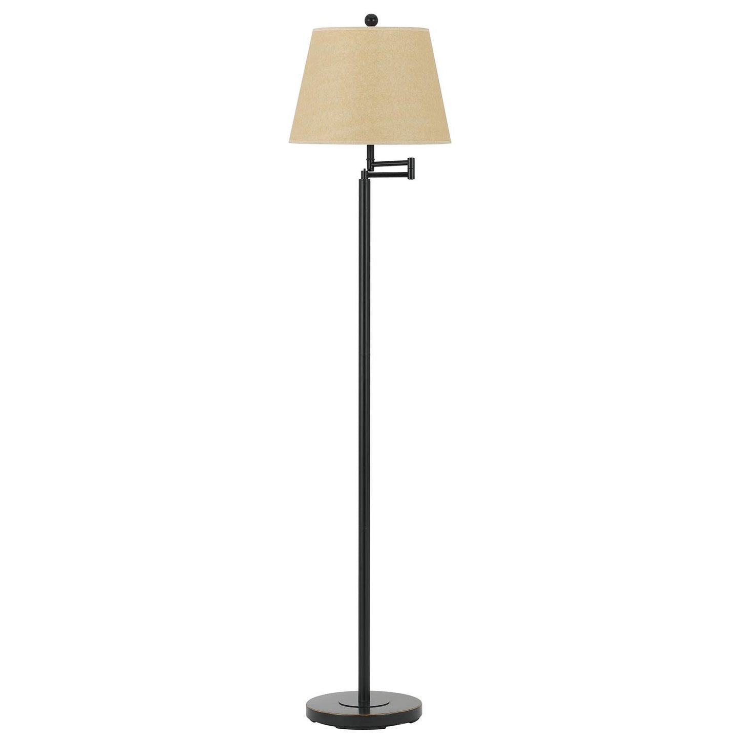 Bronze Swing Arm Floor Lamp w/ Shade