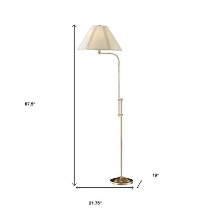 Bronze Adjustable Floor Lamp w/ Shade
