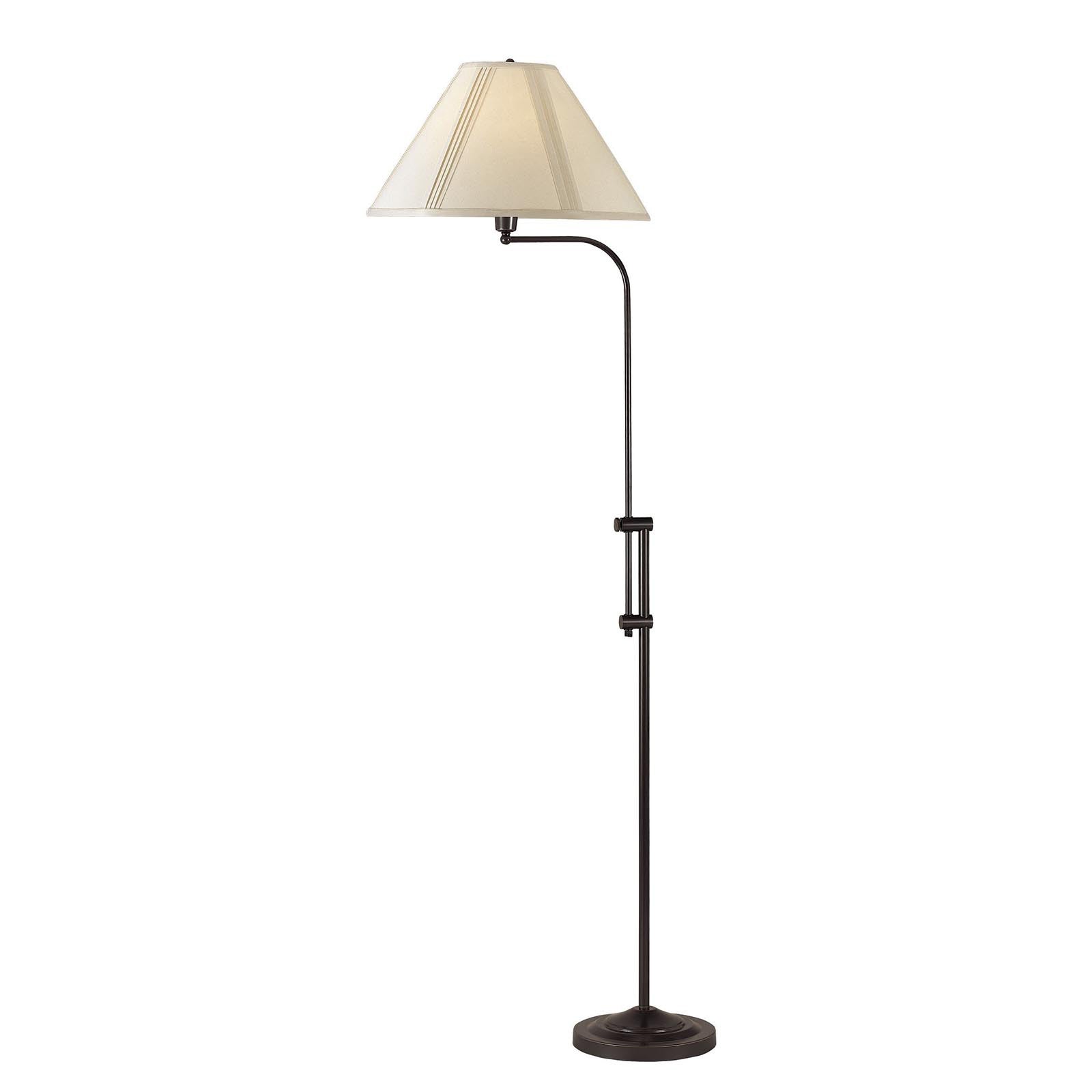 Bronze Adjustable Floor Lamp w/ Shade
