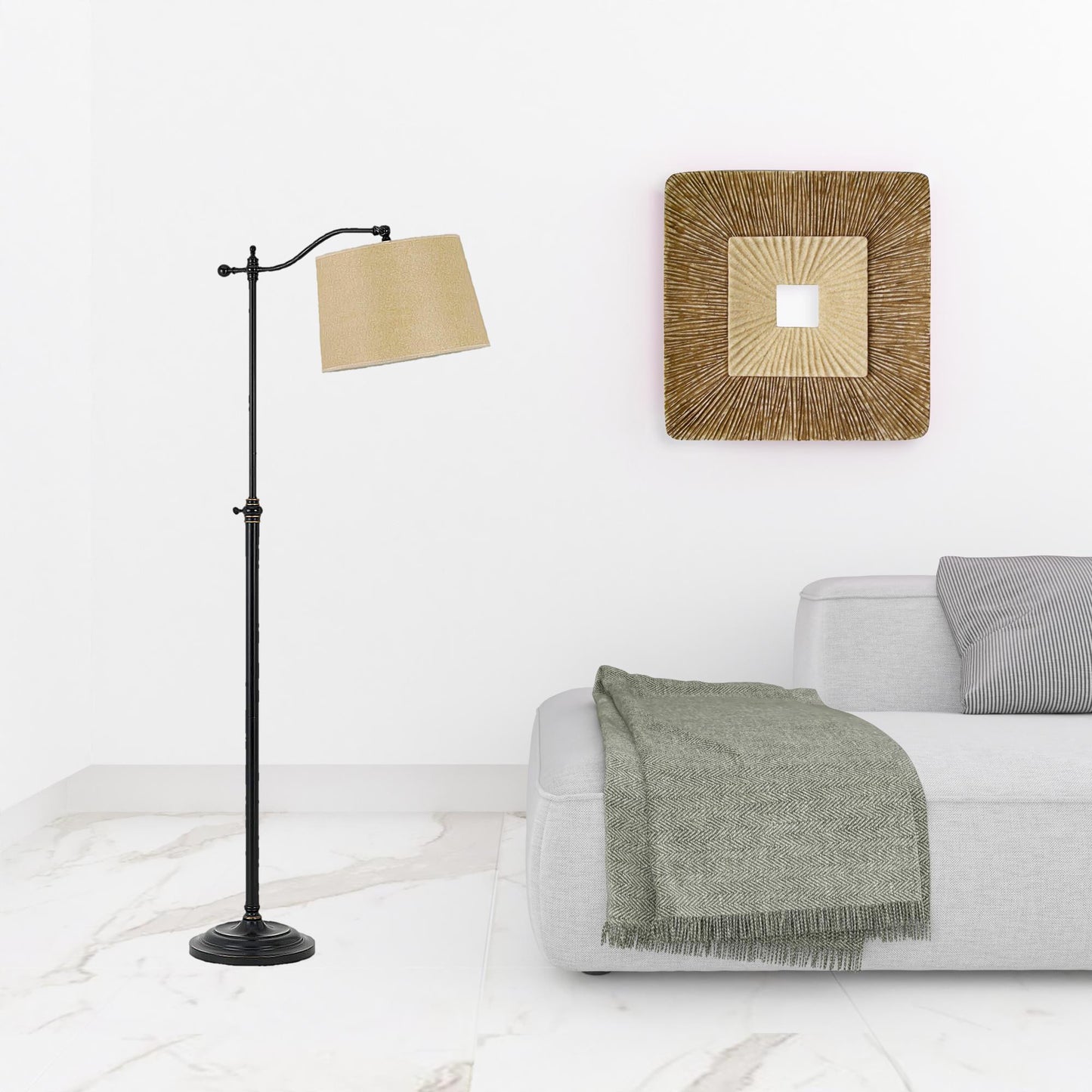 Bronze Adjustable Floor Lamp w/