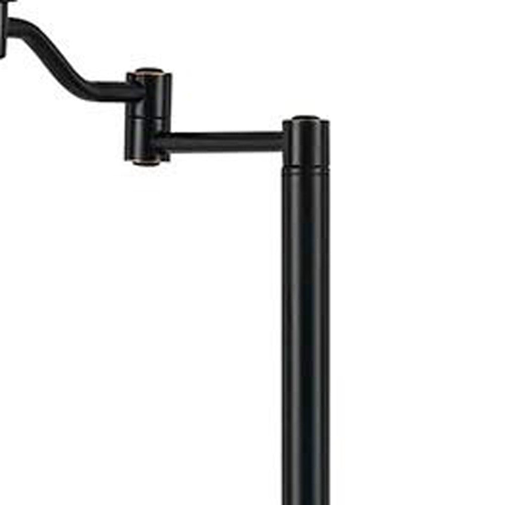 Bronze Swing Arm Floor Lamp w/ Shade