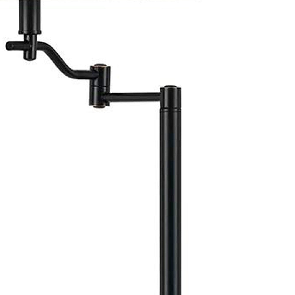 Bronze Swing Arm Floor Lamp w/ Shade