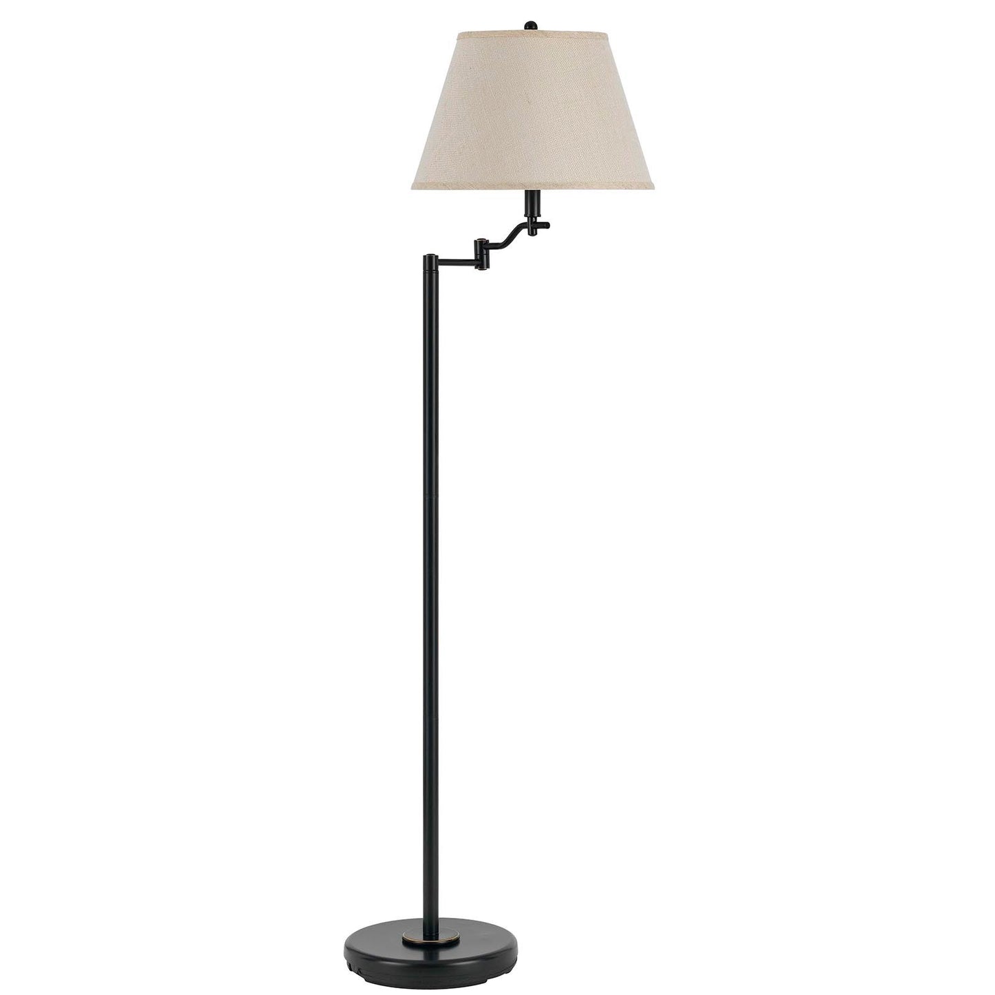 Bronze Swing Arm Floor Lamp w/ Shade