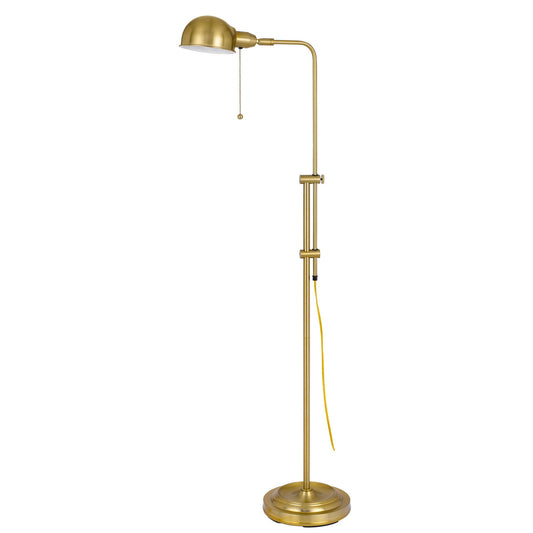 Brass Adjustable Floor Lamp w/ Shade