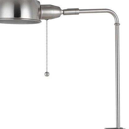 Nickel Adjustable Floor Lamp w/ Shade