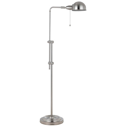 Nickel Adjustable Floor Lamp w/ Shade