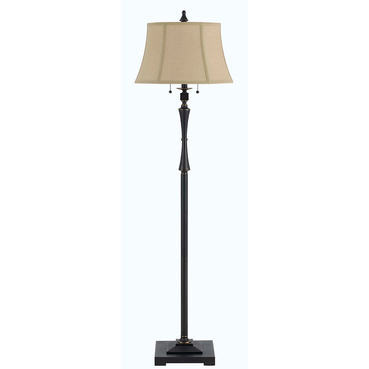 Bronze 2-Light Floor Lamp w/ Shade