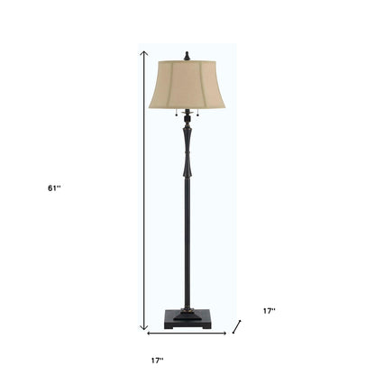 Bronze 2-Light Floor Lamp w/ Shade