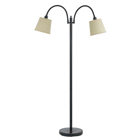 Bronze 2-Light Floor Lamp w/