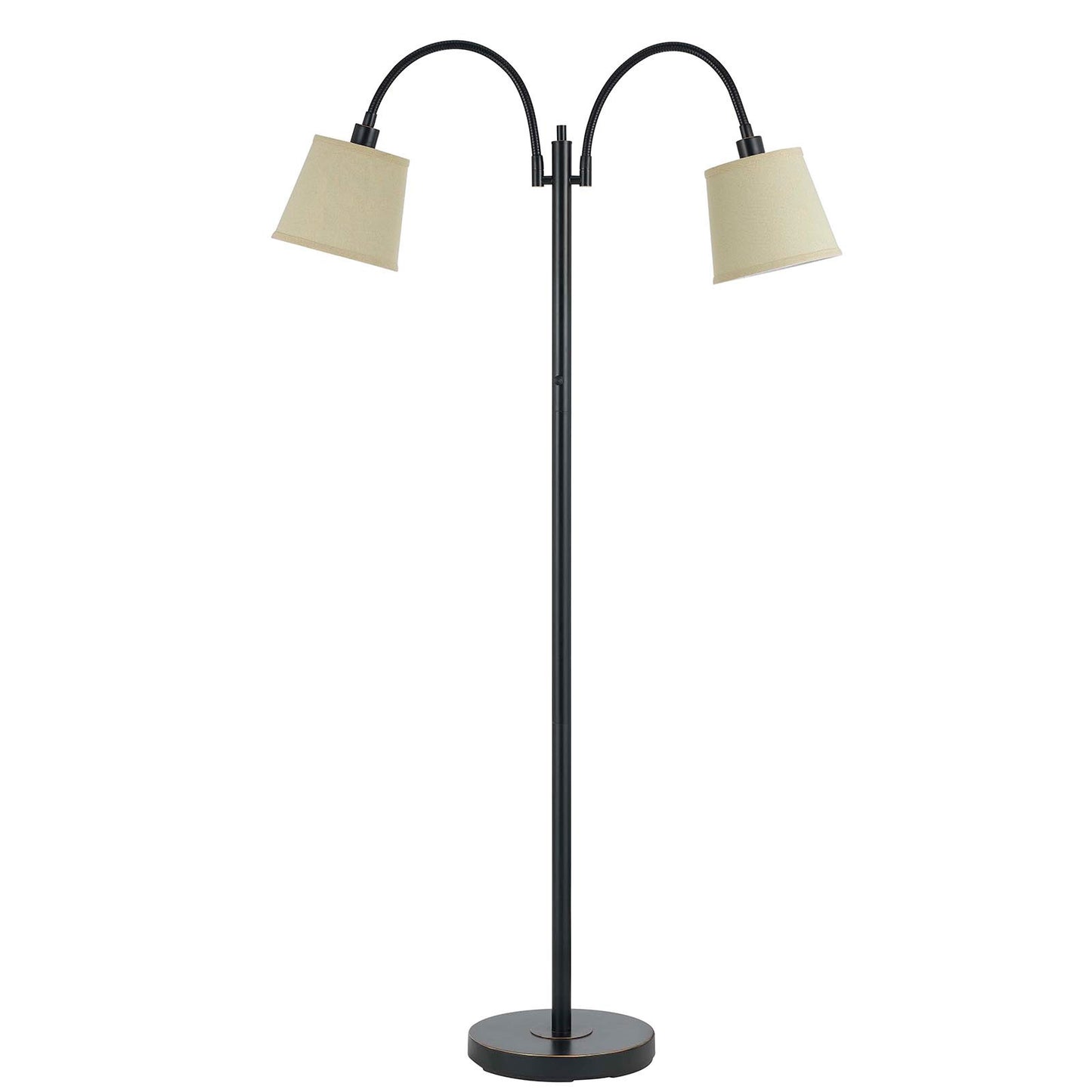 Bronze 2-Light Floor Lamp w/