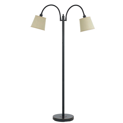 Bronze 2-Light Floor Lamp w/