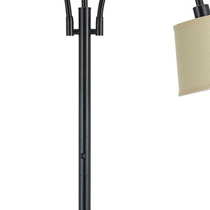 Bronze 2-Light Floor Lamp w/