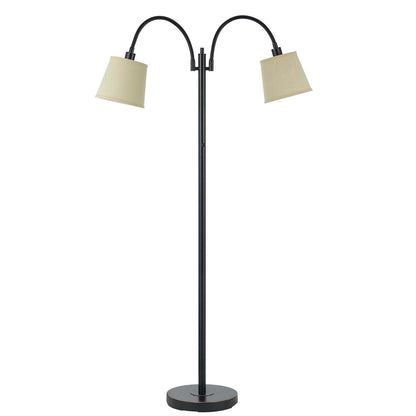 Bronze 2-Light Floor Lamp w/