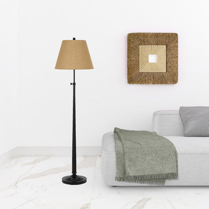 Bronze Adjustable Floor Lamp w/ Shade