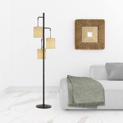 Bronze 3-Light Floor Lamp w/ Shade