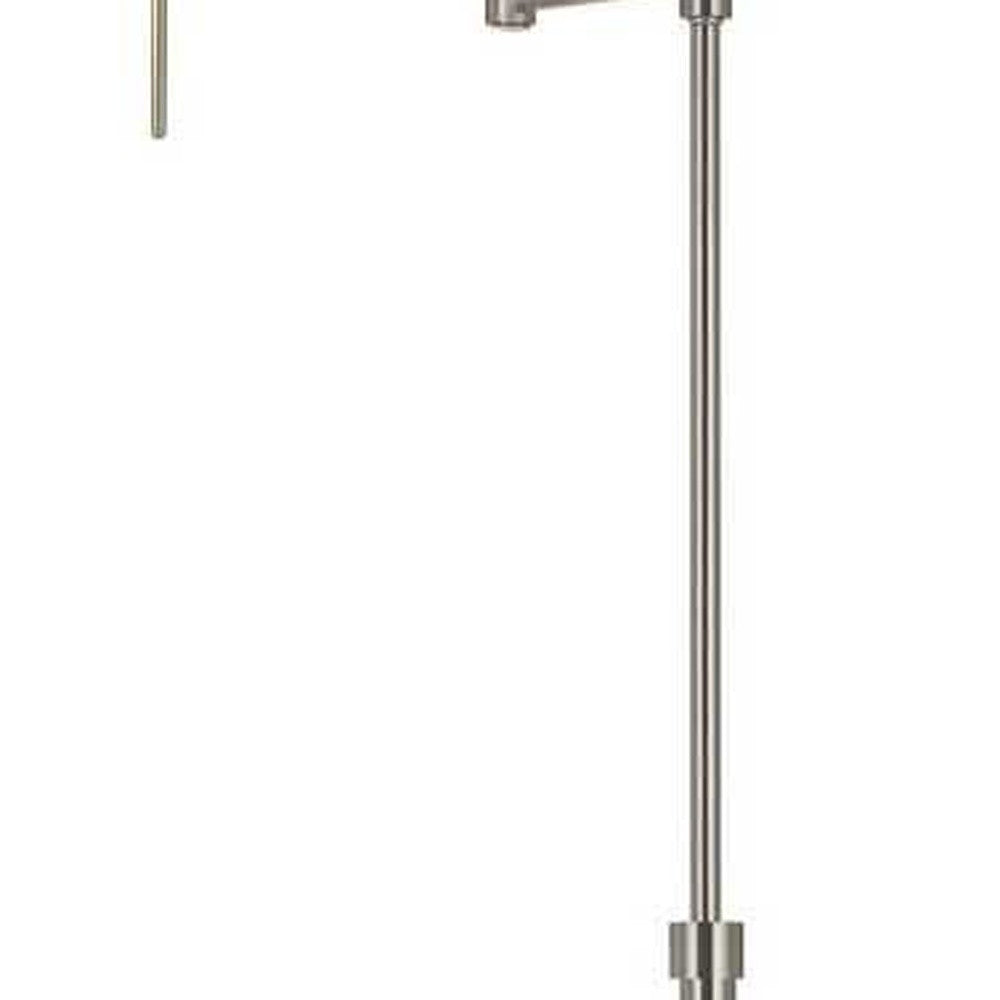 Nickel Adjustable Swing Arm Floor Lamp