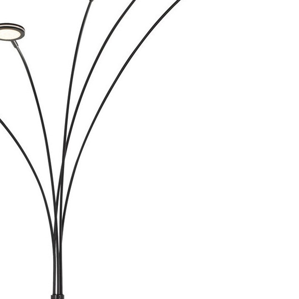 Bronze 5-Light Arc Floor Lamp
