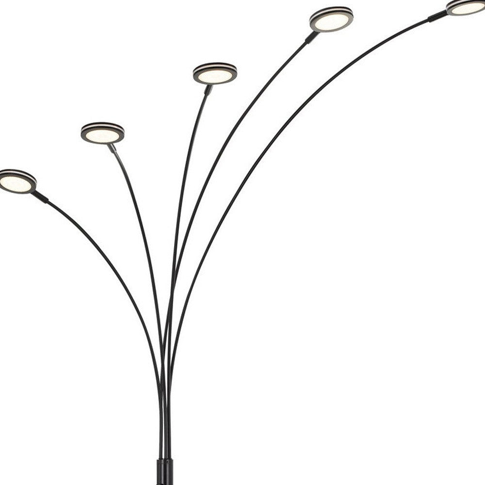 Bronze 5-Light Arc Floor Lamp