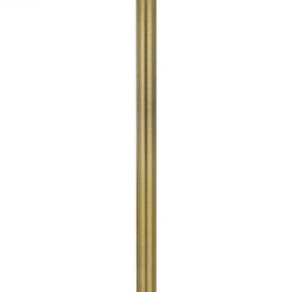 Brass Tray Table Floor Lamp w/ Shade