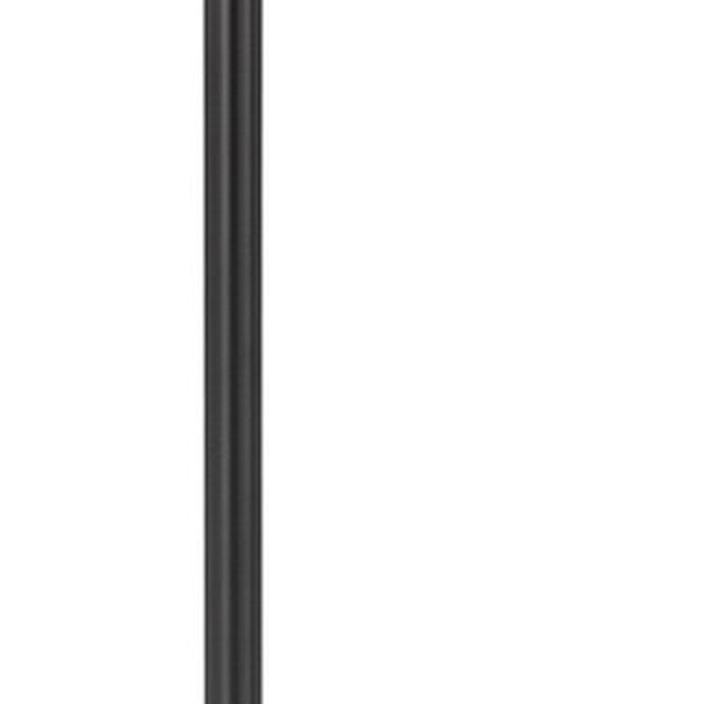 Bronze Tray Table Floor Lamp w/ Shade