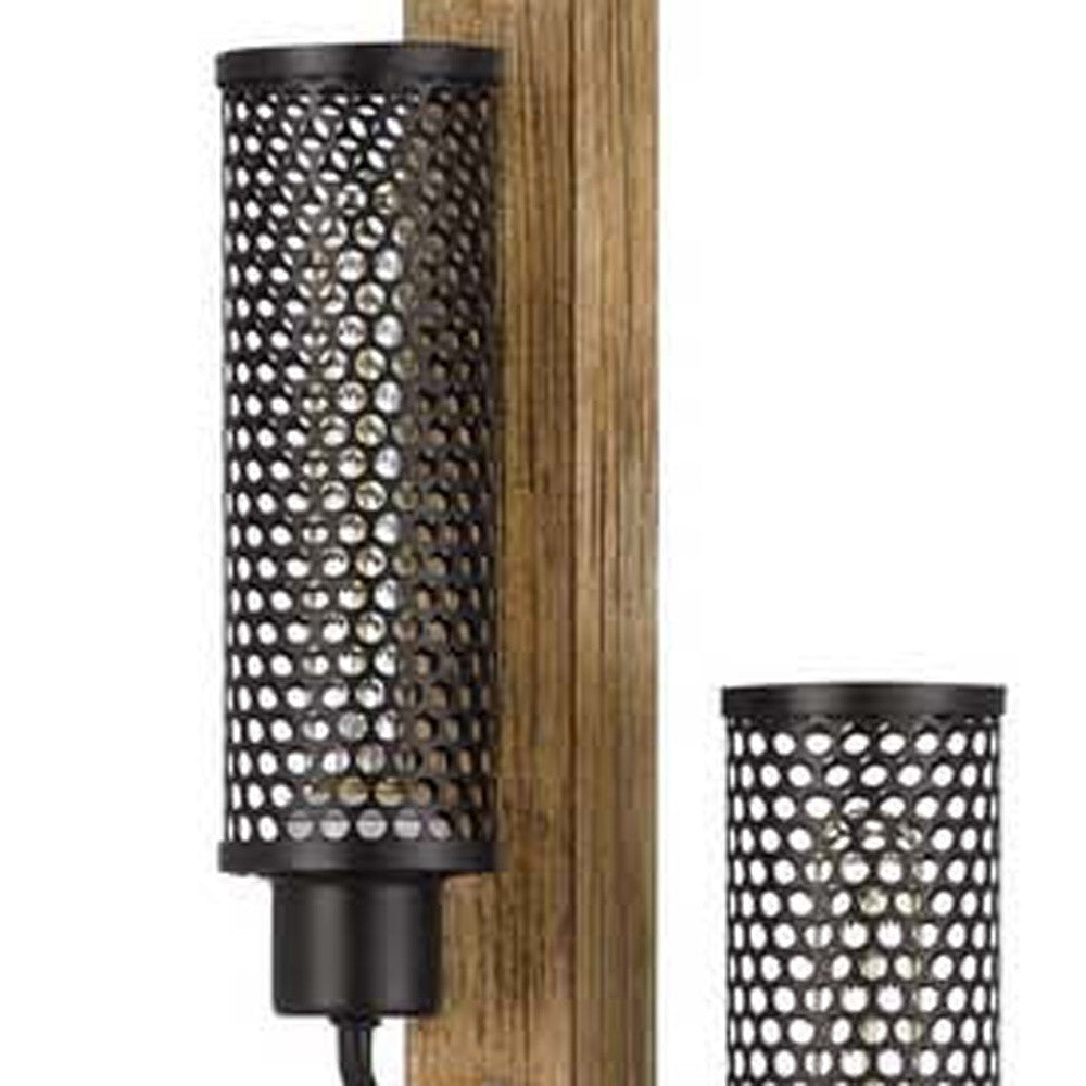 Brown 3-Light Floor Lamp w/ Shade