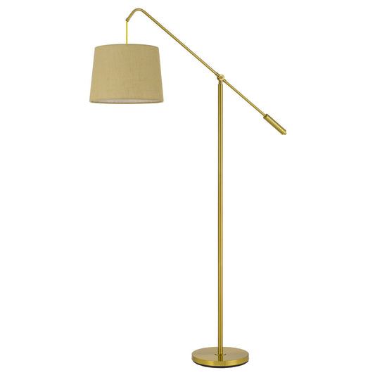 Brass Adjustable Floor Lamp w/ Shade