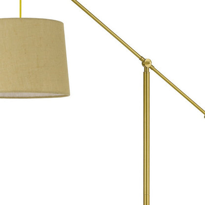 Brass Adjustable Floor Lamp w/ Shade