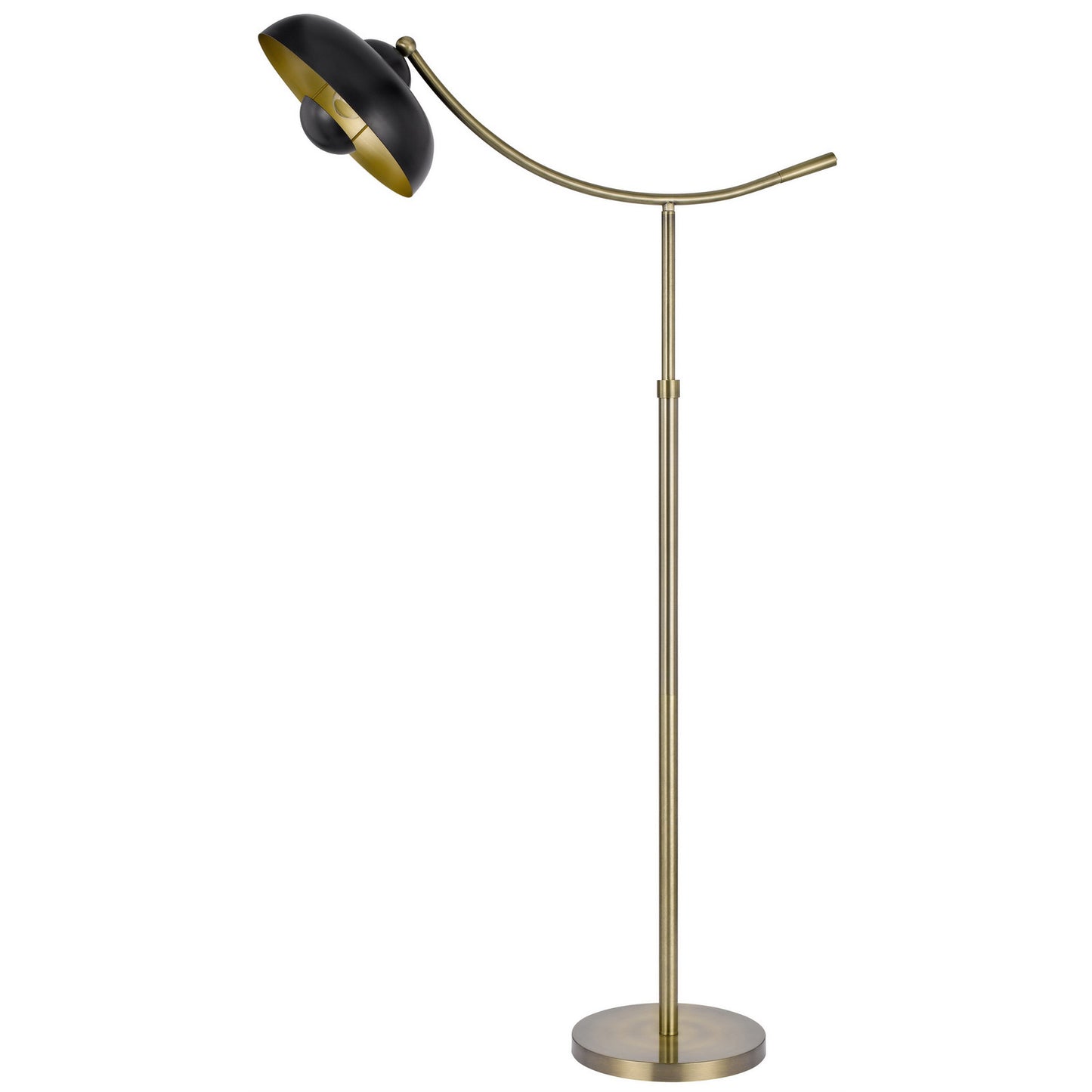 Bronze Adjustable Arc Floor Lamp w/ Shade