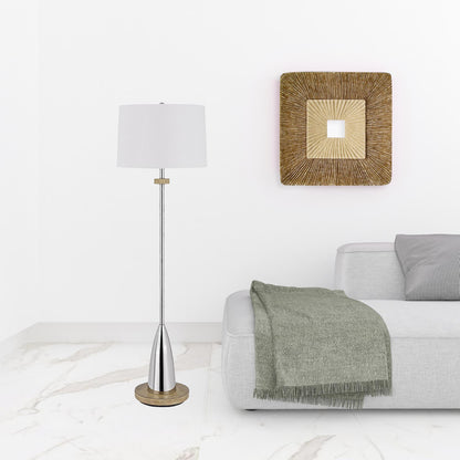 Chrome Floor Lamp w/ Shade
