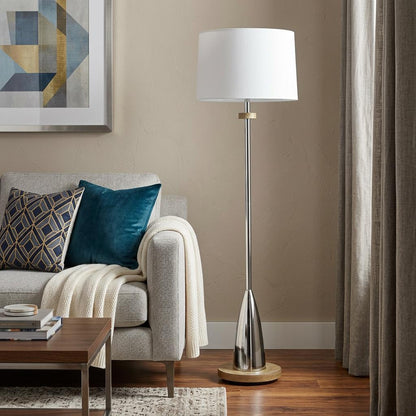 Chrome Floor Lamp w/ Shade