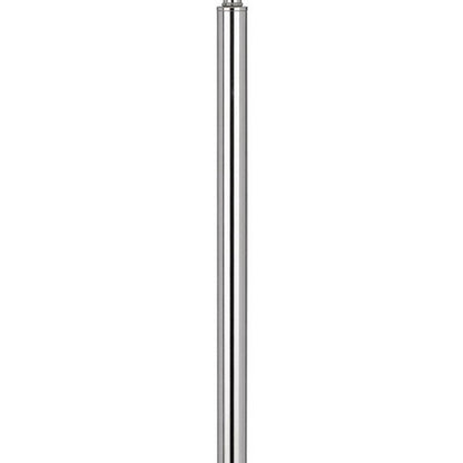 Chrome Tray Table Floor Lamp w/ Shade