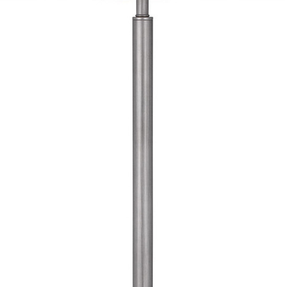 Pewter Tray Table Floor Lamp w/ Shade