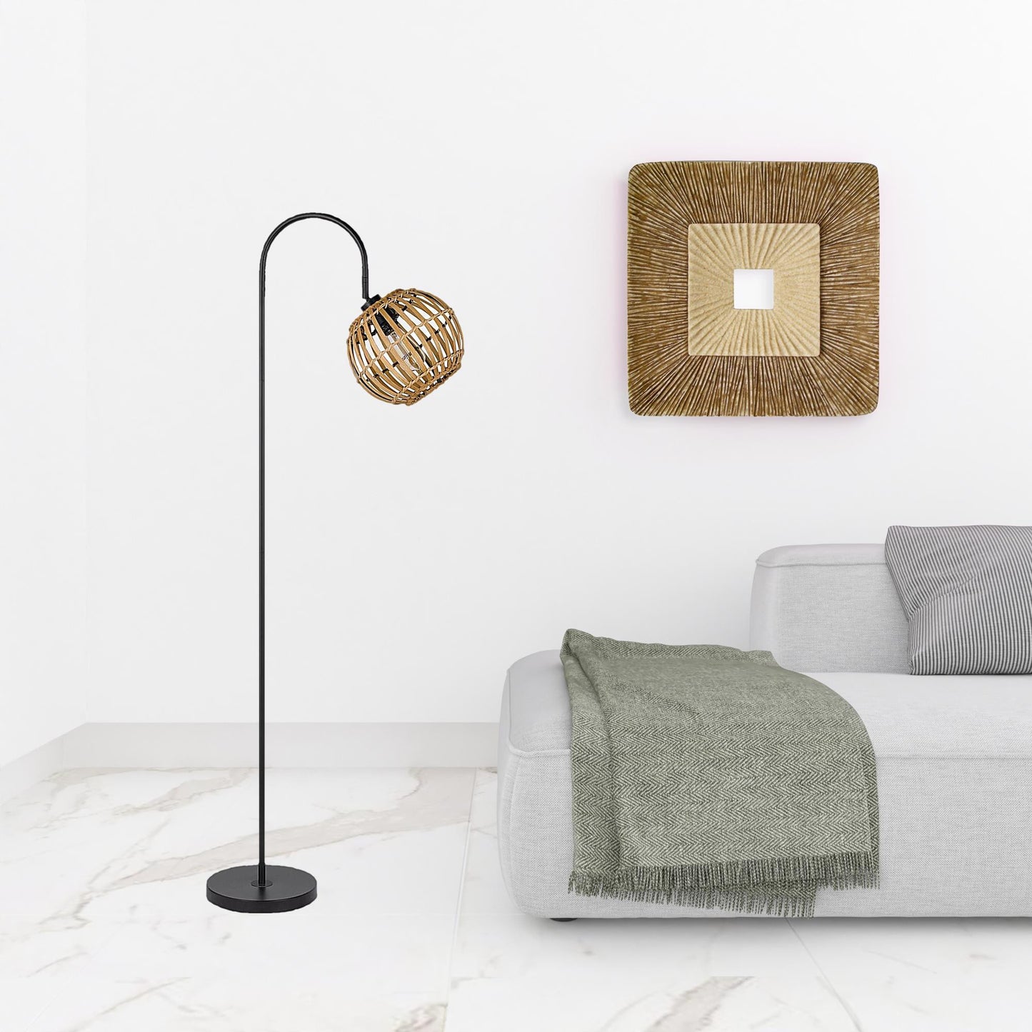 Black Floor Lamp w/ Shade