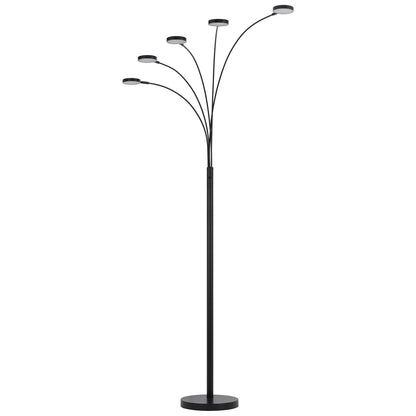 Bronze 5-Light Arc Floor Lamp