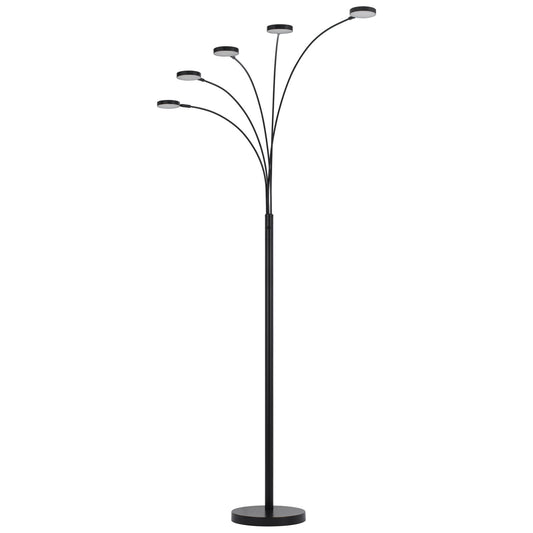 Bronze 5-Light Arc Floor Lamp