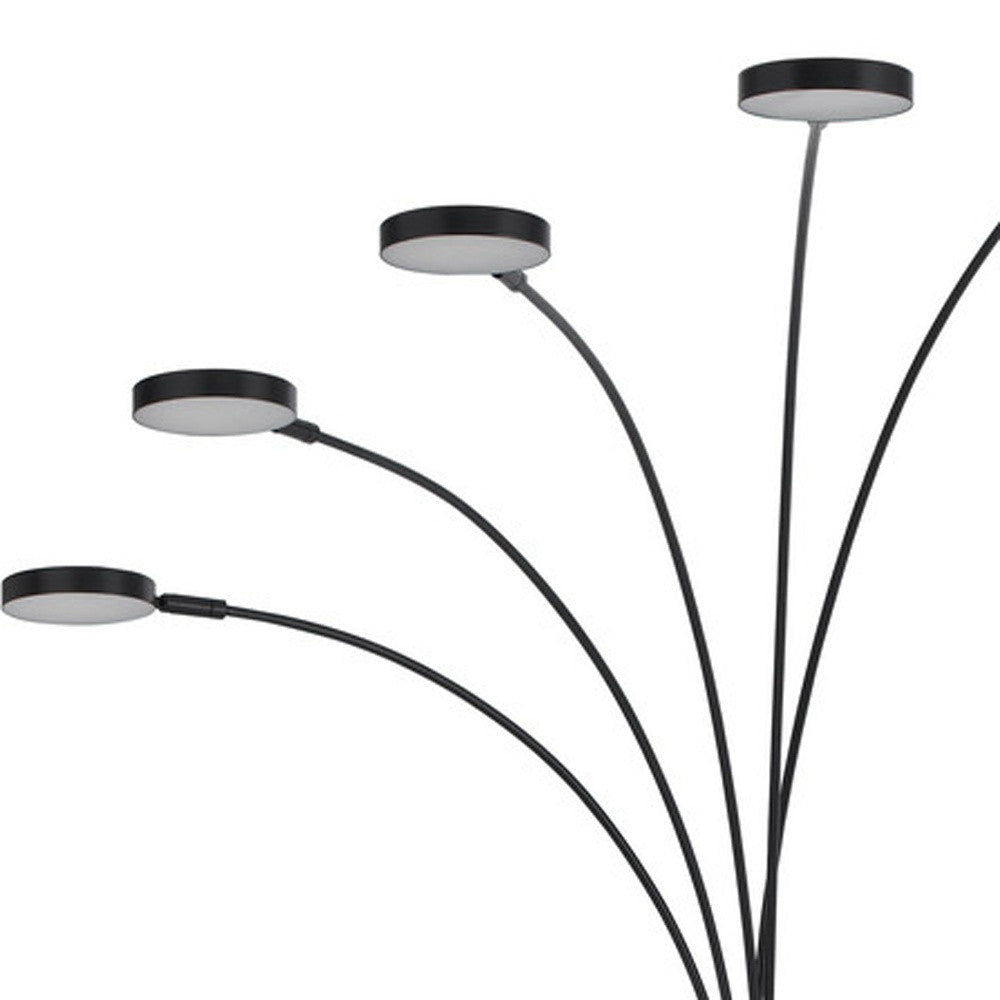 Bronze 5-Light Arc Floor Lamp