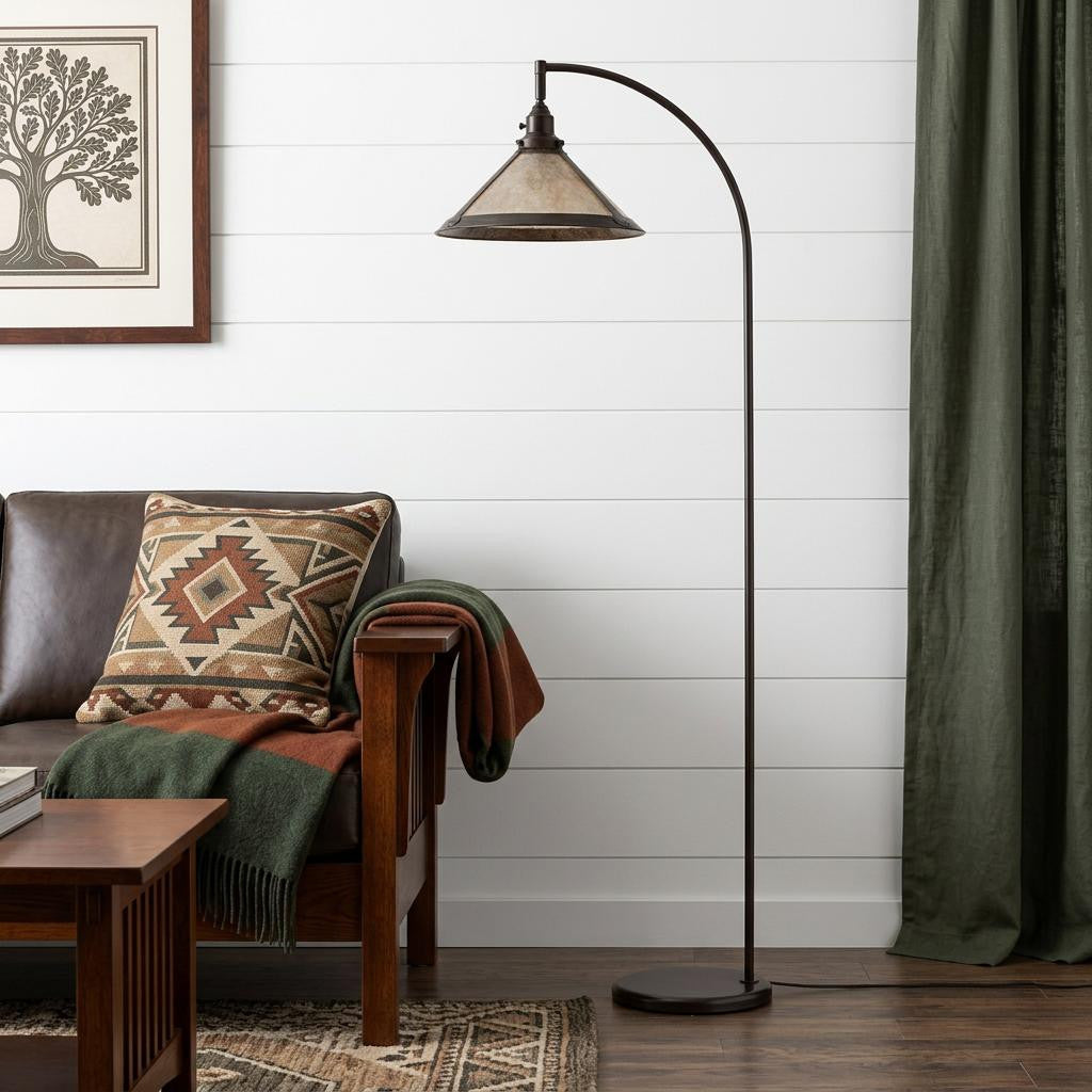 Bronze Floor Lamp w/ Shade
