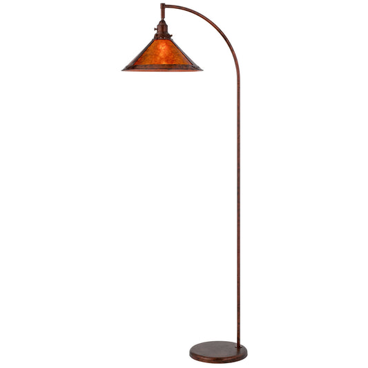Rusted Floor Lamp w/ Shade