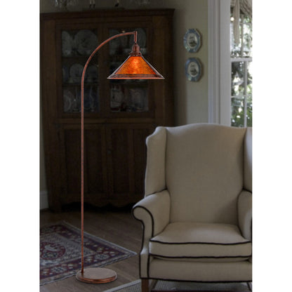 Rusted Floor Lamp w/ Shade