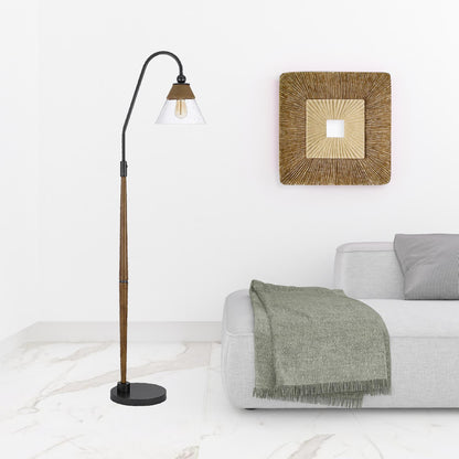 Brown Floor Lamp w/ Shade