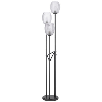Black 3-Light Floor Lamp w/ Shade