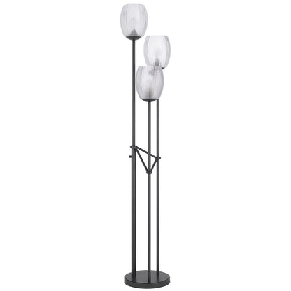 Black 3-Light Floor Lamp w/ Shade