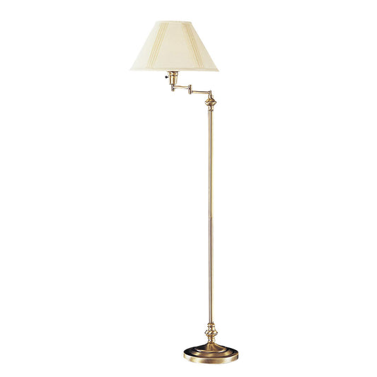 Bronze Swing Arm Floor Lamp w/ Shade