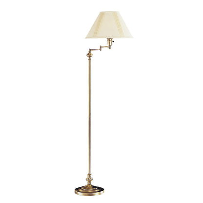 Bronze Swing Arm Floor Lamp w/ Shade