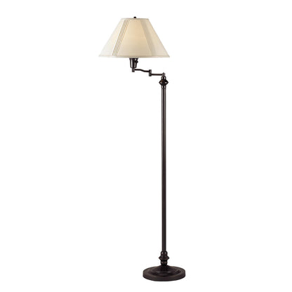 Bronze Swing Arm Floor Lamp w/ Shade