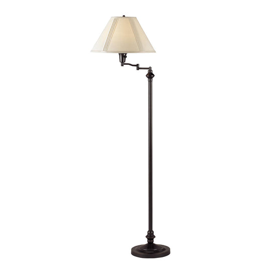 Bronze Swing Arm Floor Lamp w/ Shade