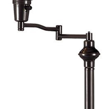 Bronze Swing Arm Floor Lamp w/ Shade
