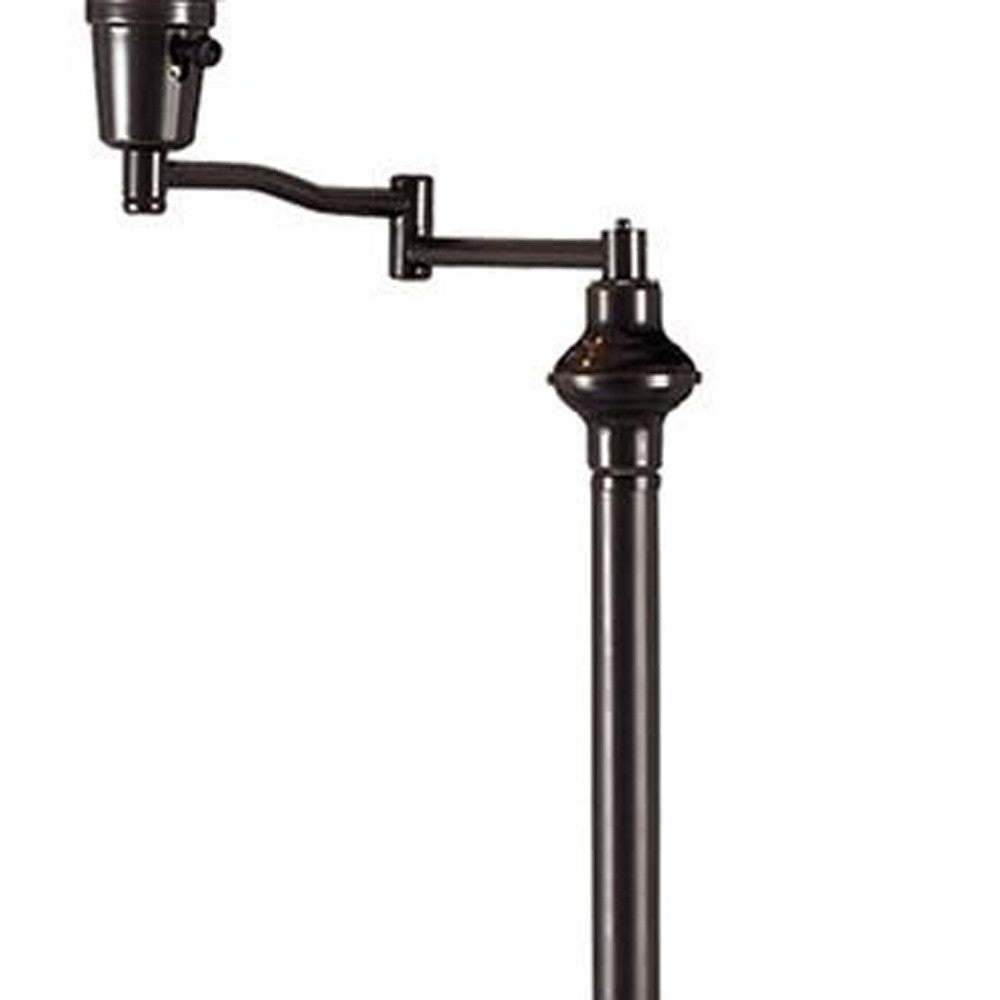 Bronze Swing Arm Floor Lamp w/ Shade