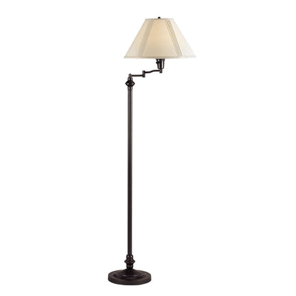 Bronze Swing Arm Floor Lamp w/ Shade